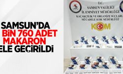 Samsun'da 11 bin 760 adet makaron ele geçirildi