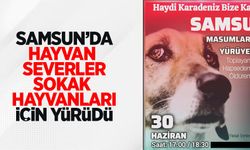 Samsun'da Hayvanseverler Sokak Hayvanları İçin Yürüdü