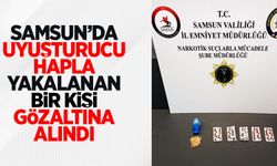 Samsun'da uyuşturucu hapla yakalanan bir kişi gözaltına alındı