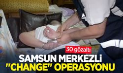 Samsun merkezli "change" operasyonu: 30 gözaltı