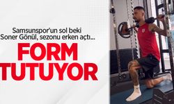 Samsunspor'un sol beki Soner Gönül, sezonu erken açtı...  FORM  TUTUYOR