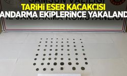 Tarihi eser kaçakçısı jandarma ekiplerince yakalandı