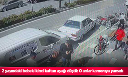 2 yaşındaki bebek ikinci kattan aşağı düştü: O anlar kameraya yansıdı
