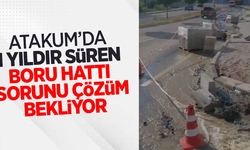 Atakum'da bir yıldır süren boru hattı sorunu çözümü bekleniyor