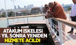 Atakum İskelesi, 3 yıl sonra yeniden hizmete açıldı
