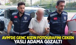 AVM'de genç kızın fotoğrafını çeken yaşlı adama gözaltı