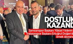 Dostluk kazandı: Samsunspor Başkanı Yüksel Yıldırım ve Trabzonspor Başkanı Ertuğrul Doğan'dan örnek davranış ...