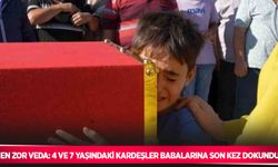 En zor veda: 4 ve 7 yaşındaki kardeşler babalarına son kez dokundu
