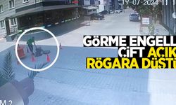 Görme engelli çift açık rögara düştü