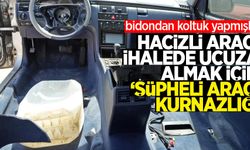 Hacizli aracı ihalede ucuza almak için 'şüpheli araç' kurnazlığı: Bidondan koltuk yapmışlar!