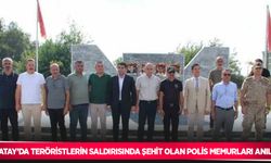 Hatay’da teröristlerin saldırısında şehit olan polis memurları anıldı