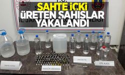 Sahte içki üreten şahıslar yakalandı