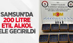 Samsun'da 200 litre etil alkol ele geçirildi