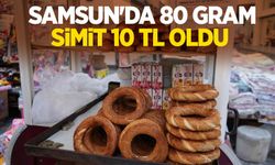 Samsun'da 80 gram simit 10 TL oldu