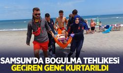 Samsun'da boğulma tehlikesi geçiren genç kurtarıldı