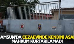 Samsun'da cezaevinde kendini asan mahkum kurtarılamadı