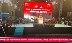 Saraçhane Parkı’nda “15 Temmuz Demokrasi ve Milli Birlik Günü” programı düzenlendi