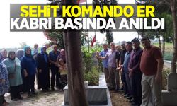 Şehit komando er kabri başında anıldı
