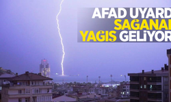 AFAD uyardı: Sağanak yağış geliyor!