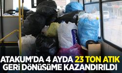 Atakum'da 4 ayda 23 ton atık geri dönüşüme kazandırıldı