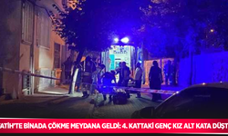 Fatih’te binada çökme meydana geldi: 4. kattaki genç kız alt kata düştü