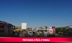 Feci kaza: 2 ölü, 4 yaralı