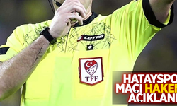 Hatayspor Maçı Hakemi Açıklandı 