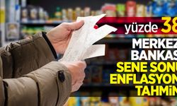 Merkez Bankası sene sonu enflasyon tahmini: yüzde 38