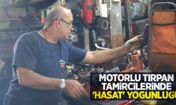 Motorlu tırpan tamircilerinde ‘hasat' yoğunluğu