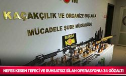 Nefes kesen tefeci ve ruhsatsız silah operasyonu: 34 gözaltı