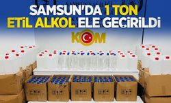 Samsun'da 1 ton etil alkol ele geçirildi