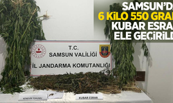 Samsun'da 6 kilo 550 gram kubar esrar ele geçirildi