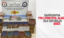 Samsun'da 774 litre etil alkol ele geçirildi: 1 gözaltı
