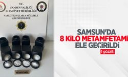Samsun'da 8 kilo metamfetamin ele geçirildi: 1 gözaltı
