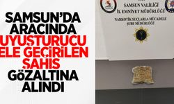 Samsun'da aracında uyuşturucu ele geçen şahıs gözaltına alındı