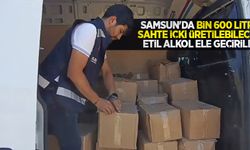 Samsun'da bin 600 litre sahte içki üretilebilecek etil alkol ele geçirildi