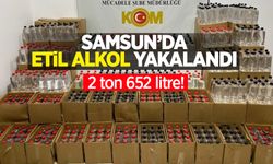 Samsun'da etil alkol yakalandı: 2 ton 652 litre!