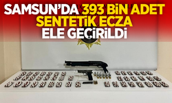 Samsun’da bin 393 adet sentetik ecza ele geçirildi
