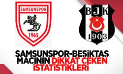 Samsunspor - Beşiktaş maçının dikkat çeken istatistikleri 