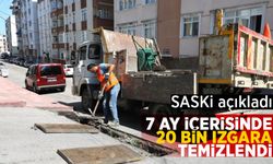 SASKİ açıkladı: 7 ay içerisinde 20 bin ızgara temizlendi!