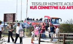 Tesisler hizmete açıldı, Kuş Cenneti'ne ilgi arttı