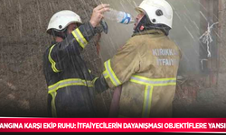 Yangına karşı ekip ruhu: İtfaiyecilerin dayanışması objektiflere yansıdı
