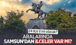 24 ilçe il mi olacak? Aralarında Samsun'dan ilçeler var mı? 