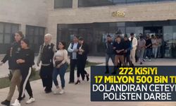 272 kişiyi 17 milyon 500 bin TL dolandıran çeteye polisten darbe