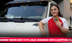 Annesine verdiği sözü tuttu, bilek güreşinde dünya şampiyonu oldu