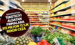 Bakanlıktan tüketici aldatan firmalara 815 milyon tl'lık rekor ceza