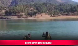 gölete giren genç boğuldu