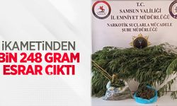 İkametinden bin 248 gram esrar çıktı