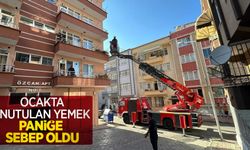 Ocakta unutulan yemek paniğe sebep oldu