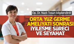Op. Dr. Nazlı Tosun bilgilendirdi: Orta yüz germe ameliyatı sonrası iyileşme süreci ve seyahat